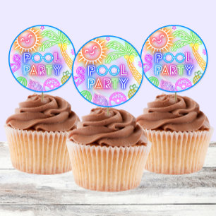 Pegatinas Fiestas de Neon Pool