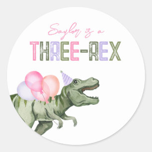 Pegatinas Fiestas de tres Rex chicas