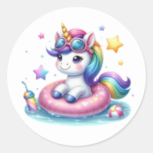 Pegatinas Fiestas de unicornio de bonito