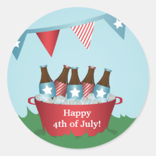 Pegatinas Fiestas del 4 de julio