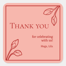 Pegatinas Fiestas personalizados de Lotus Buds