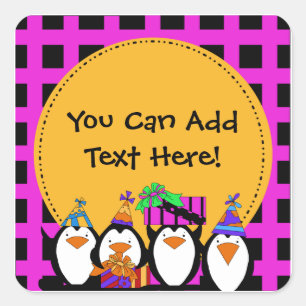 Pegatinas Fiestas personalizados Penguin