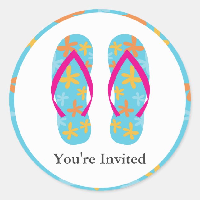Pegatinas Flip Flops (Anverso)