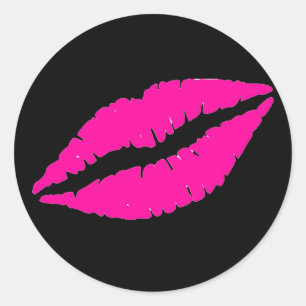Pegatinas Flirty Pink Lipstick