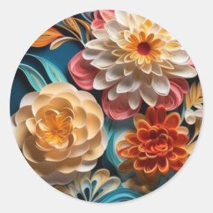 Pegatinas Floral 3d