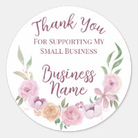 Pegatinas Floral de Pequeñas Empresas