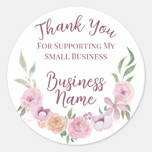 Pegatinas Floral de Pequeñas Empresas