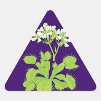 Pegatinas florales de plantas carnívoras
