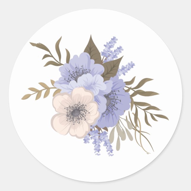 pegatinas florales primaverales (Anverso)