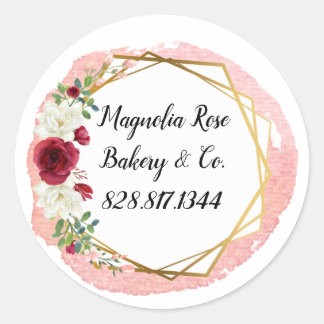 Pegatinas Florales Rosa