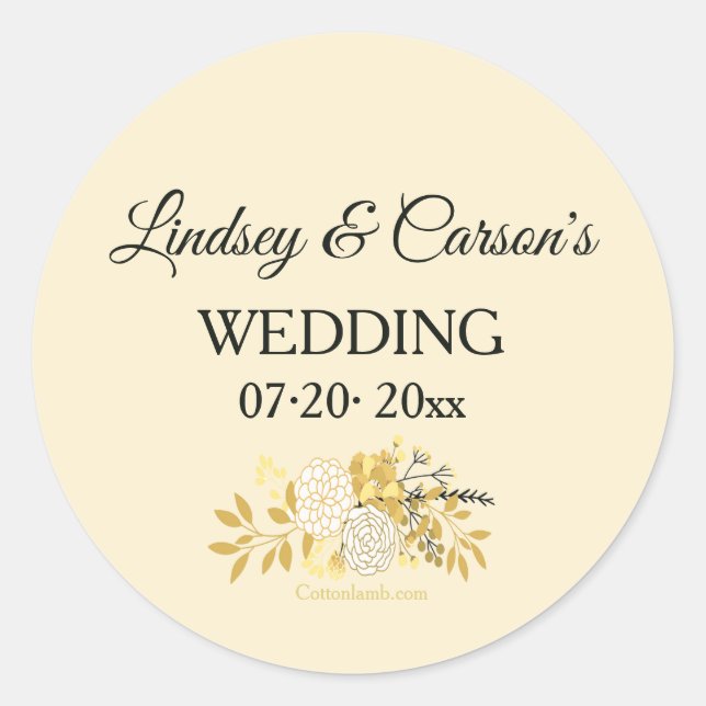 Pegatinas Florales Sunny (Anverso)