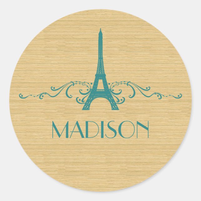 Pegatinas florecientes de Francia verde azulada (Anverso)