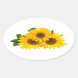 Pegatinas Flores De Girasol Amarillo Floral