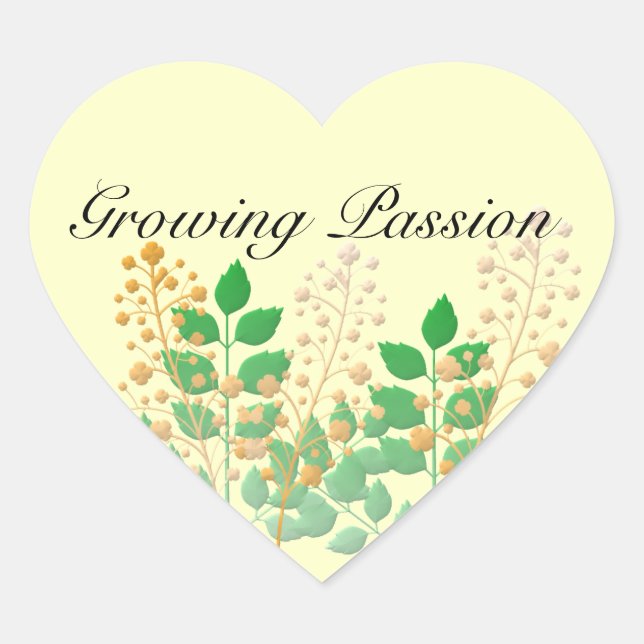 Pegatinas Flores y hojas de jardín (Anverso)