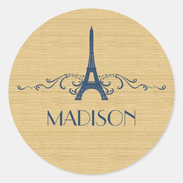 Pegatinas floridos de Blue French (Anverso)