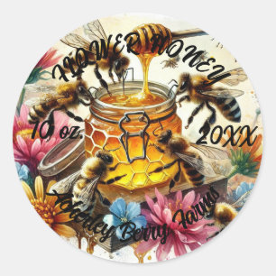 Pegatinas FLOWER HONEY para jarras
