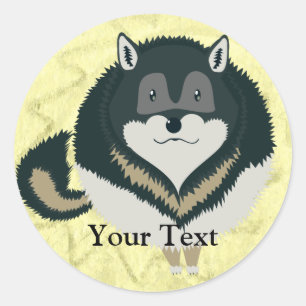 Pegatinas Fluffy Wolf