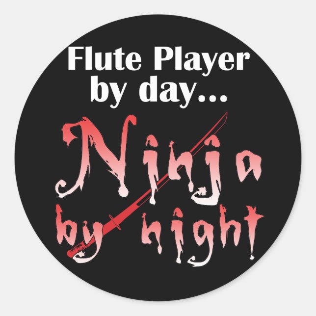 Pegatinas Flute Ninja (Anverso)