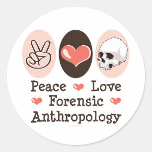 Pegatinas forenses de la antropología del amor de