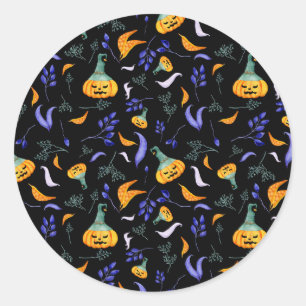 Pegatinas forestales de Halloween