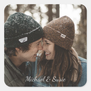 Pegatinas fotográficos con texto Personalizado en 