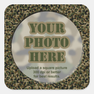 Pegatinas fotográficos de camuflaje (hoja de 6 gra