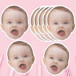 Pegatinas fotográficos personalizados, cara fotogr