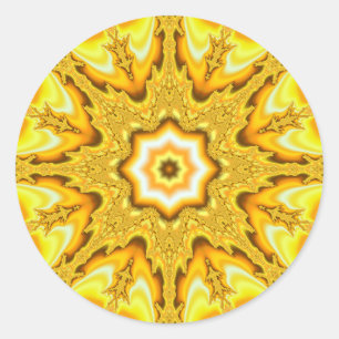 Pegatinas Fractal Gold Star
