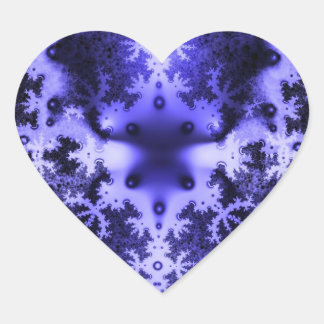 Pegatinas fractales azules