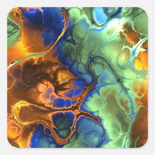 pegatinas fractales espaciales (Anverso)