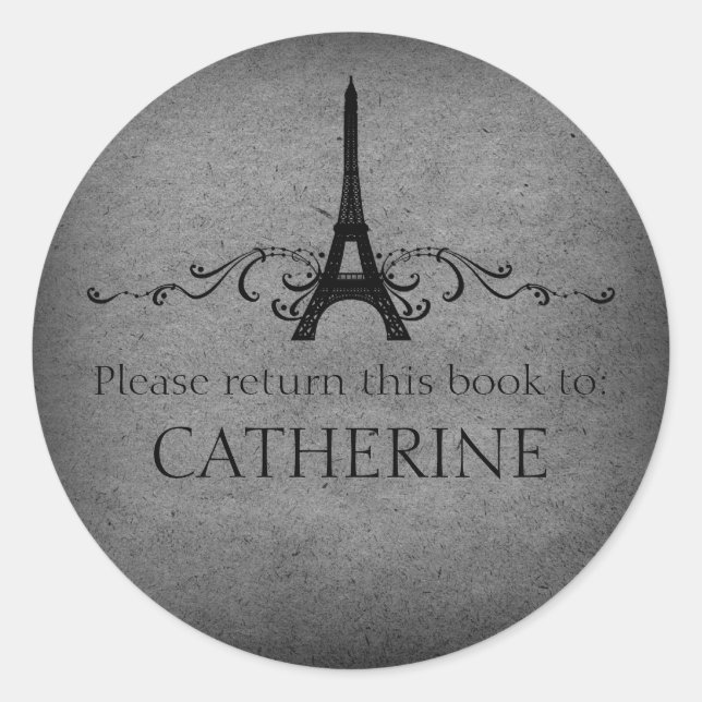 Pegatinas franceses florecientes, grises (Anverso)