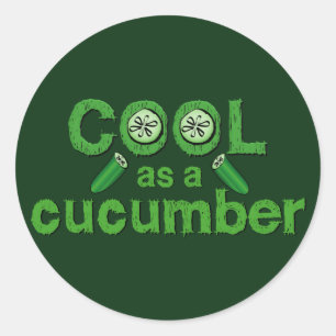 Pegatinas frescos del pepino