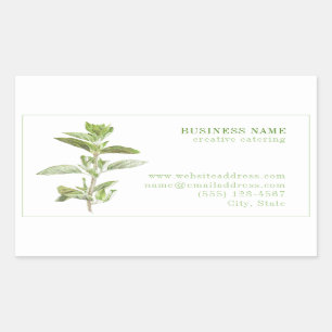 PEGATINAS FRESH OREGANO Biz ID Rectangle
