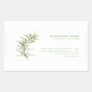 PEGATINAS FRESH ROSEMARY Biz ID Rectangle