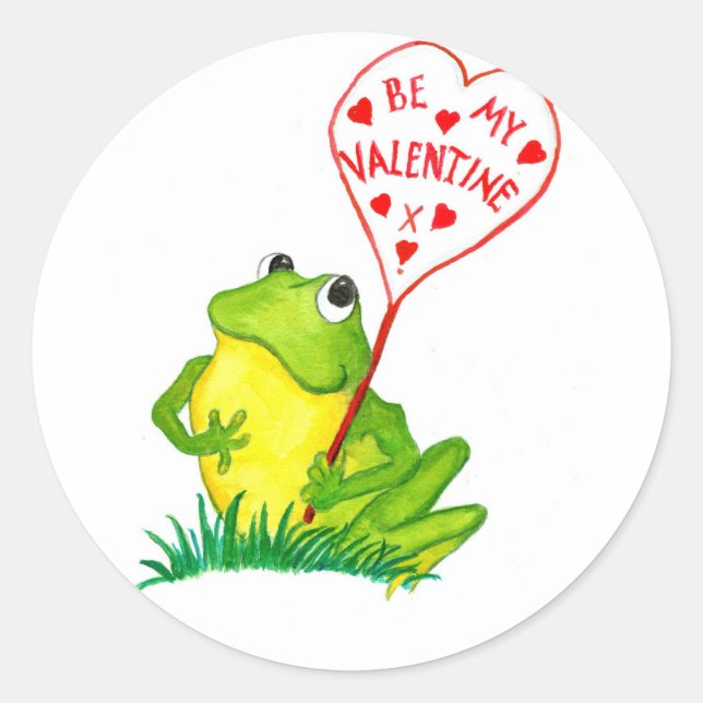 Pegatinas Froggy Valentine (Anverso)