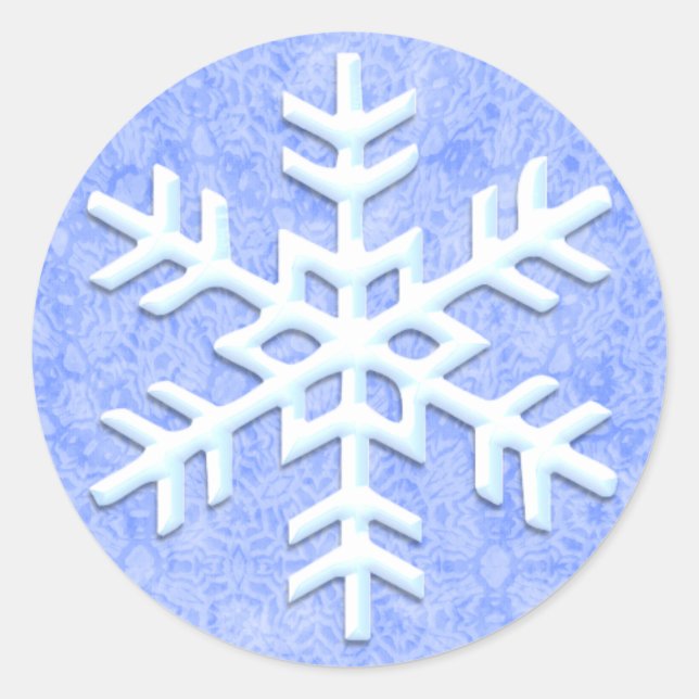 Pegatinas Frosty Snowflake (Anverso)