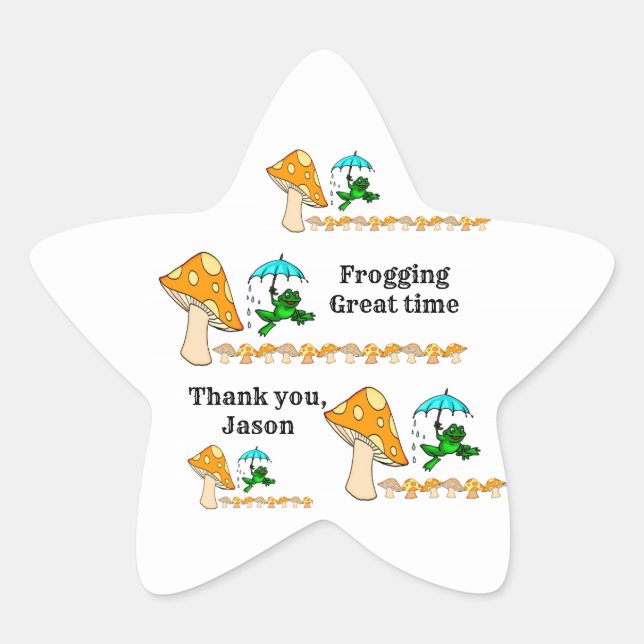 Pegatinas Frotando el hongo del cumpleaños (Anverso)