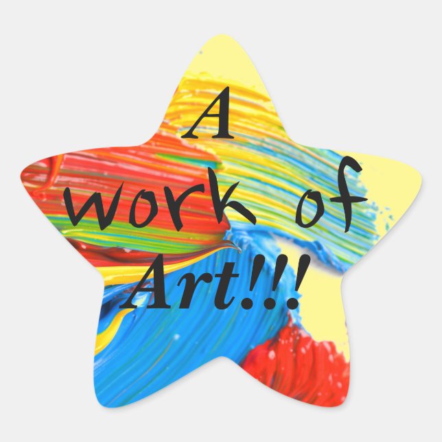 Pegatinas ganadores de premio de profesor de arte (Anverso)