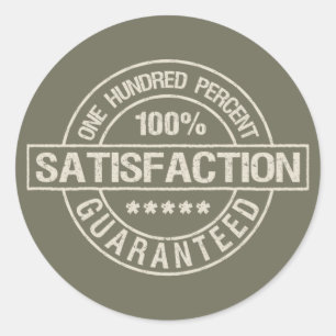 PEGATINAS GARANTIZADOS DE SATISFACCIÓN