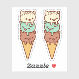 PEGATINAS Gatos DE CINTURÓN DE HIELO DE VERANO