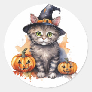 Pegatinas gatos de Halloween