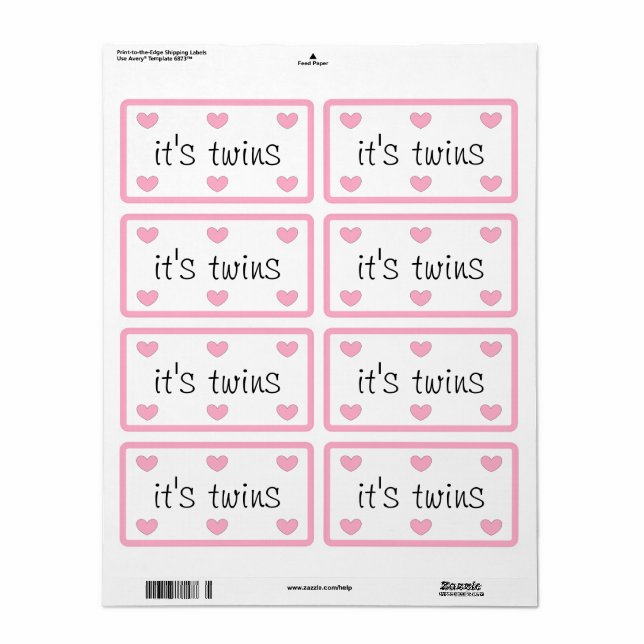 Pegatinas gemelos por dalDesignNZ (Hoja Entera)