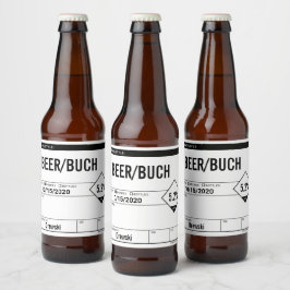 Pegatinas genéricos editables de etiquetas de cerv