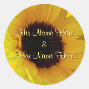 Pegatinas girasoles Pegatinas girasoles personaliz