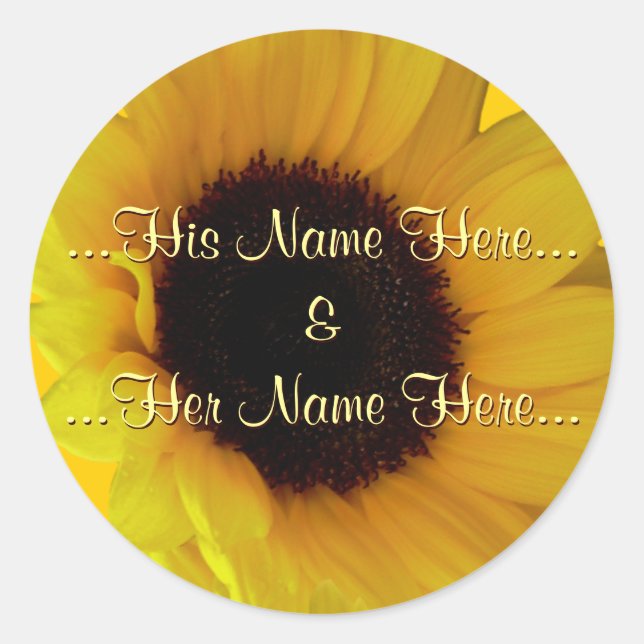 Pegatinas girasoles Pegatinas girasoles personaliz (Anverso)