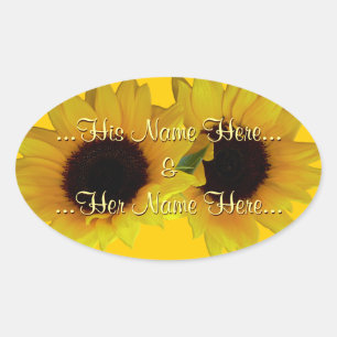Pegatinas girasoles Pegatinas girasoles personaliz