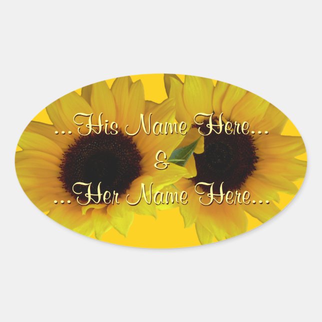 Pegatinas girasoles Pegatinas girasoles personaliz (Anverso)