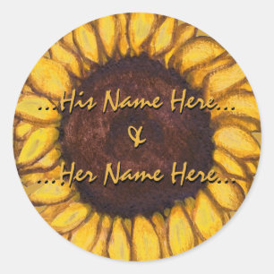 Pegatinas girasoles Pegatinas girasoles personaliz