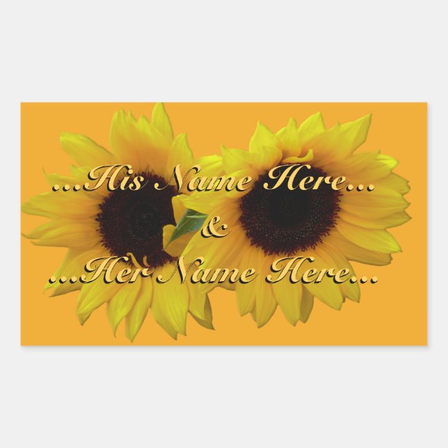 Pegatinas girasoles Pegatinas girasoles personaliz (Anverso)