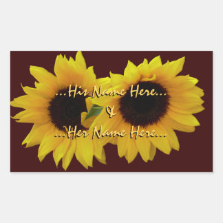 Pegatinas girasoles Pegatinas girasoles personaliz